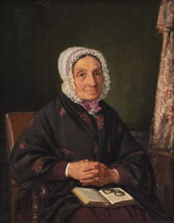 Ellen Roed, née Jensen, the artist's mother, 1849. Creator: Jorgen Pedersen Roed.