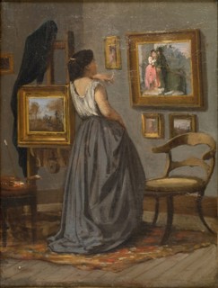 A Lady in the Studio, 1863-1867. Creator: David Jacobsen.