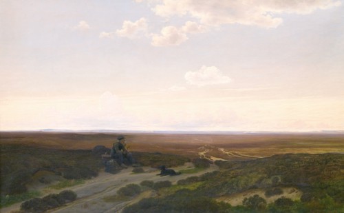 View of Pårup Moors near Silkeborg, Jutland, 1868. Creator: Hans Gabriel Friis.