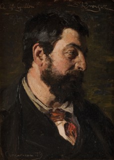 Portrait of the French painter Alfred Guillou, 1879. Creator: Peder Severin Kroyer.