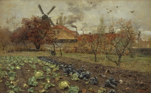 View of Amerikavej in Copenhagen, 1881. Creator: Frits Thaulow.
