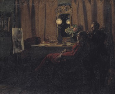 Appraising the Day's Work, 1883. Creator: Anna Kirstine Ancher.