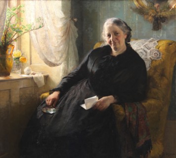 Portrait of Cecilie Trier, née Melchior, 1885. Creator: Bertha Wegmann.