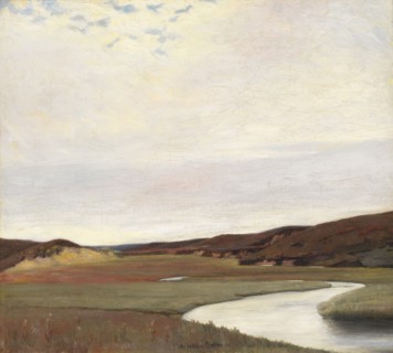 A Summer's Day by the River Karup, Jutland, 1891. Creator: Johan Rohde.