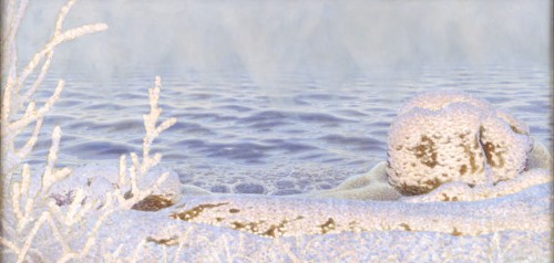 The First Breath of Cold on the Water, 1895. Creator: Gustaf Fjaestad.
