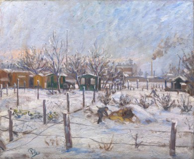 Winter at Norrebro, 1912-1913. Creator: Peter Rostrup Boyesen.