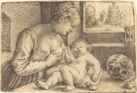 Madonna with Skull, 1520s. Creator: Barthel Beham.