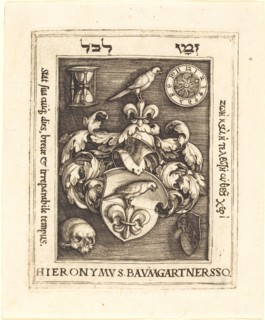 Bookplate of Hieronymus Baumgartner, 1530s. Creator: Barthel Beham.