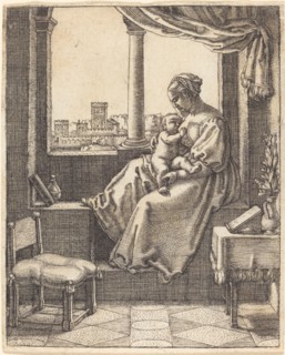 Virgin at the Window. Creator: Barthel Beham.