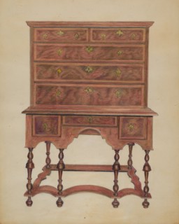 High Chest of Drawers, c. 1936. Creator: Carl Weiss.