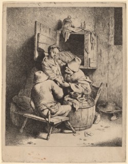 The Flirtation of a Young Innkeeper. Creator: Cornelis Bega.