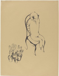 Hällucinationen (Hallucinations), 1920. Creator: Heinrich Hoerle.