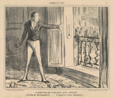Un directeur de n'importe quel theatre, 19th century. Creator: Honore Daumier.
