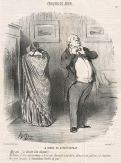 La femme du représentant, 19th century. Creator: Honore Daumier.