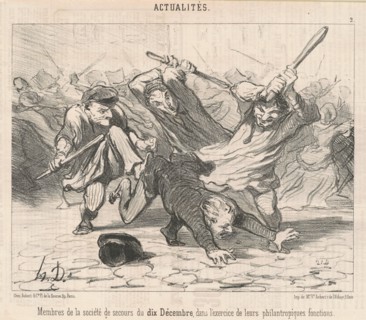 Membres de la société de secours du Dix-Décembre ..., 19th century. Creator: Honore Daumier.
