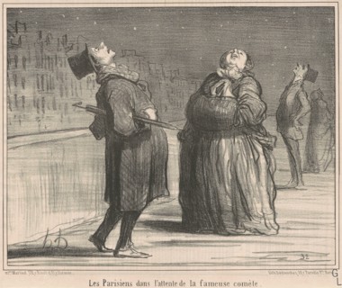 Les Parisiens dans l'attente de le ..., 19th century. Creator: Honore Daumier.