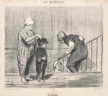 En famille, 19th century. Creator: Honore Daumier.