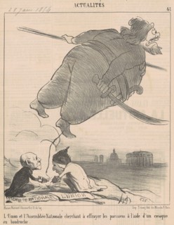 Les débats ..., 19th century. Creator: Honore Daumier.