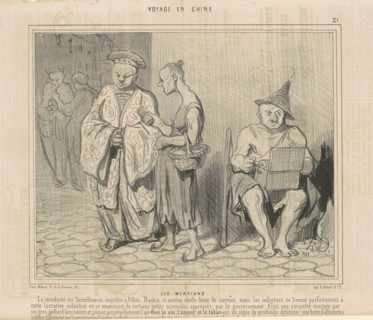 Les mendians, 19th century. Creator: Honore Daumier.