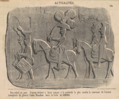 Bas-relief en pain d'épices ..., 19th century. Creator: Honore Daumier.