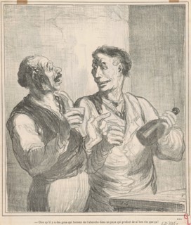 Dire qu'il y a des gens qui boivent de l'absinthe ..., 19th century. Creator: Honore Daumier.