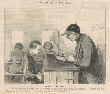 La vielle méthode, 19th century. Creator: Honore Daumier.