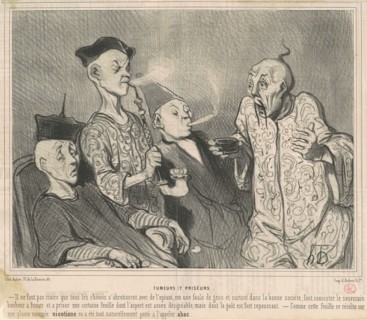Fumeurs et priseurs, 19th century. Creator: Honore Daumier.
