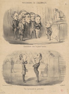 Conciliabule chez le grand homme, 19th century. Creator: Honore Daumier.