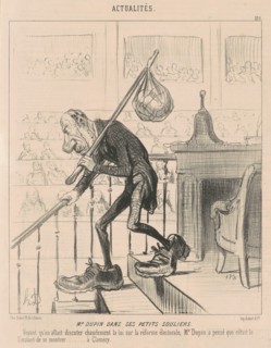 M. Dupin dans ses petits souliers, 19th century. Creator: Honore Daumier.