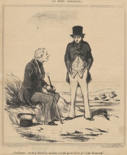 C'est bizarre ... été, 19th century. Creator: Honore Daumier.