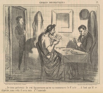 Je viens prévenir le roi Agamemnon ..., 19th century. Creator: Honore Daumier.