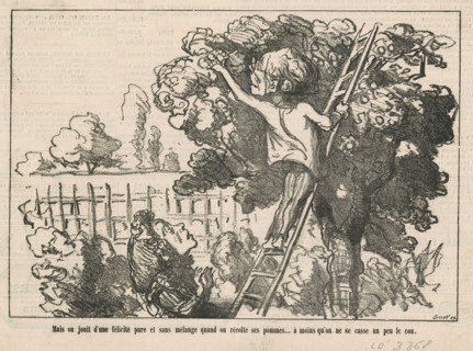 Mais on jouit d'une félicité pure, 19th century. Creator: Honore Daumier.