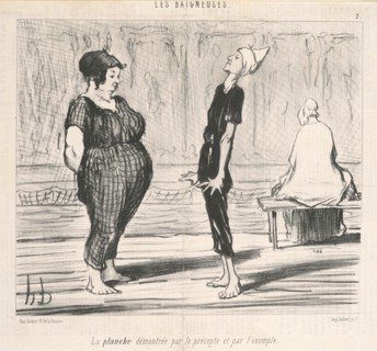 La planche démontree par le prècepte ..., 19th century. Creator: Honore Daumier.