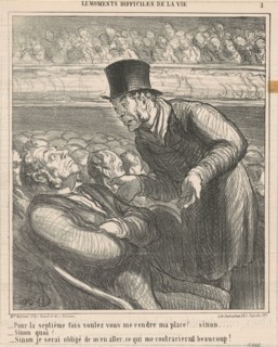 Pour la septième fois voulez-vous me rendre ..., 19th century. Creator: Honore Daumier.