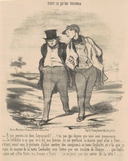 A qui penses-tu donc, coquenard? ..., 19th century. Creator: Honore Daumier.