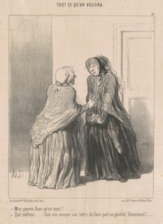 Mon pauvre Azor qu'est mort! ..., 19th century. Creator: Honore Daumier.