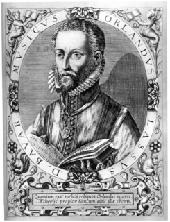 Orlande de Lassus, Franco-Flemish composer of the late Renaissance. Creator: Rene Boyvin.