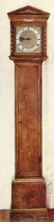 'Early Long-Case Clocks - Thirty-hour, portico-top clock in walnut case', 1947. Creator: Unknown.