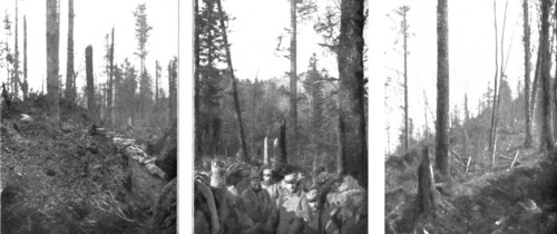 'En Alsace; Lignes de tranchees et elements de blockhaus et occupes par nos troupes', 1915. Creator: Unknown.