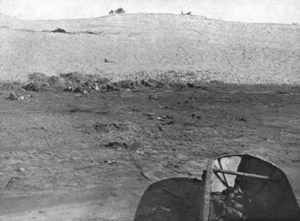 'Sur le Canal de Suez; Apres l'ataque de Toussoum: les cadavres turcs sur le berge..., 1915 (1924). Creator: Unknown.