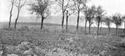 'Le Champ de Bataille; La route d'Esnes a Bethincourt, entre le Mort-Homme et la..., 1916 (1924) Creator: Unknown.