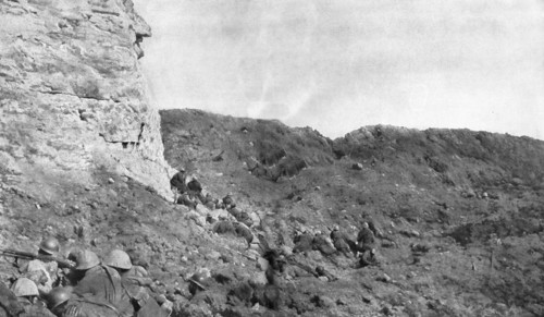 'La reprise de Douaumont; Nos soldats dans l'enceinte du fort le Douaumont..., 1916 (1924) Creator: Unknown.