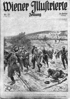 'Quelques Falsifications; Wiener Illustrirte Zeitung du 22 mai 1915. "La debacle des..., 1915. Creator: Georges Bertin Scott.
