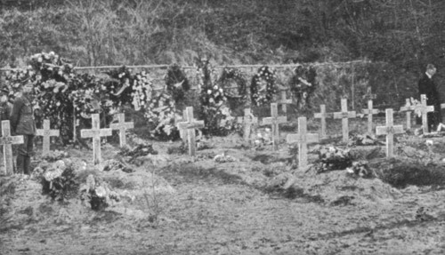 'Les Cendres de Miss Cavell; Le "Cimetiere des Fusilles" a Bruxelles, ou reposait Miss Cavell', 1919 Creator: Unknown.
