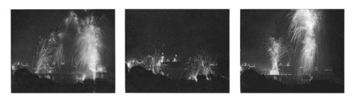 ''Le jour de gloire; le feu d'arifice du Pont-Neuf vu des toits du Louvre. Creator: L Gimpel.