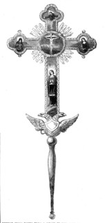 Russian Cross taken from a house in the rear of the Redan, 1856.  Creator: Unknown.