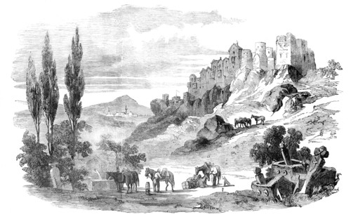 Tchoufout-Kaleh - from a sketch by Willibald Richter, 1856.  Creator: Unknown.