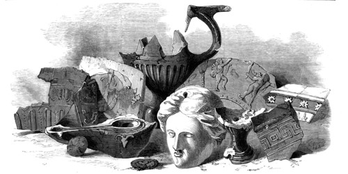 Antiquities found near Head-Quarters, before Sebastopol, 1856.  Creator: Edward Alfred Goodall.