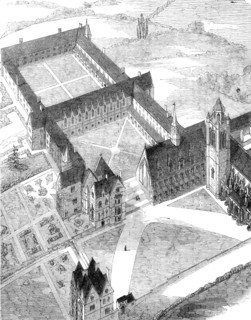 St. Mary and St. Nicholas College, Lancing, Sussex, 1856.  Creator: Unknown.