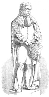 Statue of Lord Somers, by W. C. Marshall, R.A., 1856.  Creator: Unknown.